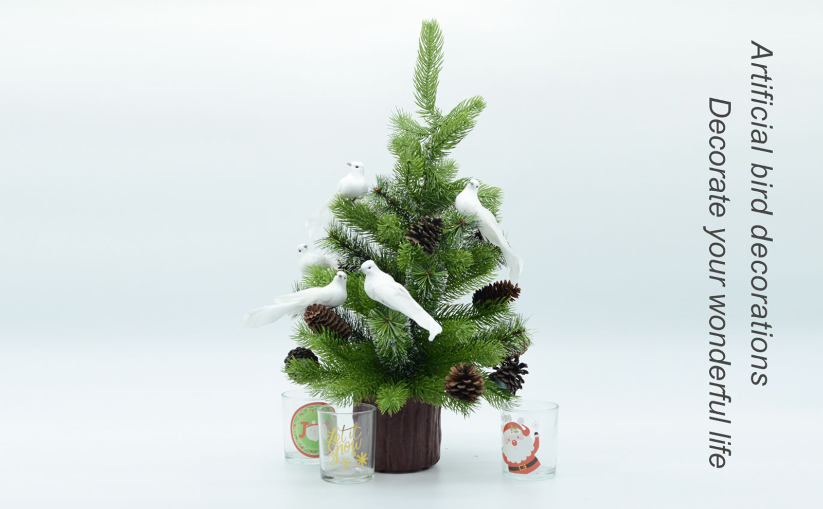 Artificial birds for Christmas Tree Decorative